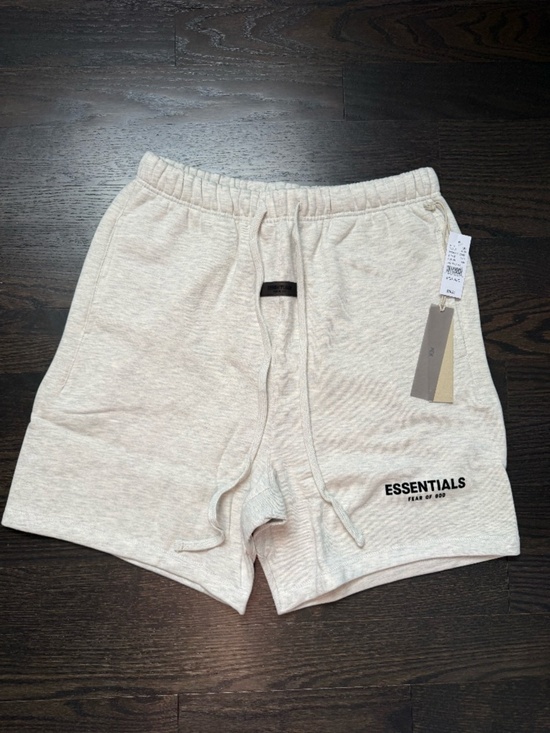Essentials Other - Essentials Fear of God Gray Fleece Sweat Shorts Drawstring Pocket Logo Size:L